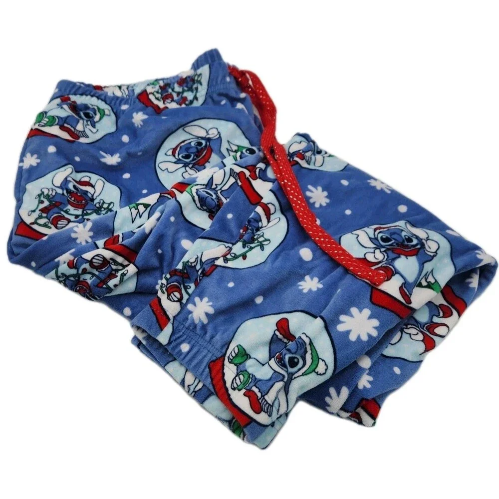 Disney Stitch Women's 2XL 18/20 Stitch Snow Globe Lounge Pants - Picture 12 of 15